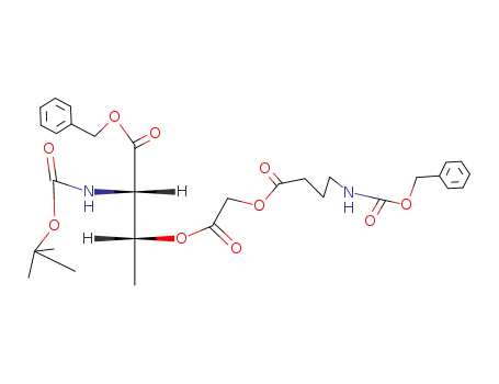 (2S,3R)-3-[2-(4-Benzyloxycarbonylamino-butyryloxy)-acetoxy]-2-tert-butoxycarbonylamino-butyric acid benzyl ester