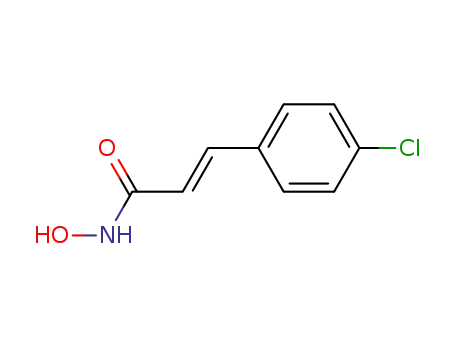 Molecular Structure of 29900-76-3 (2-Propenamide, 3-(4-chlorophenyl)-N-hydroxy-, (2E)-)