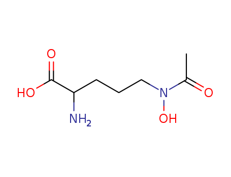 37552-50-4,DL-Ornithine, N(sup 5)-acetyl-N(sup 5)-hydroxy-,delta-N-Acetyl-delta-N-hydroxyornithine;N(sup 5)-Acetyl-N(sup 5)-hydroxy-DL-ornithine;