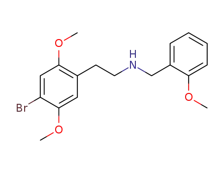 Molecular Structure of 1026511-90-9 (2-(4-broMo-2,5-diMethoxyphenyl)-N-(2-Methoxybenzyl)ethanaMine)