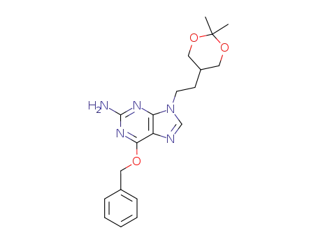 2-amino-6-benzyloxy-9-<2'-(2,2-dimethyl-1,3-dioxan-5-yl)-ethyl>-9H-purine