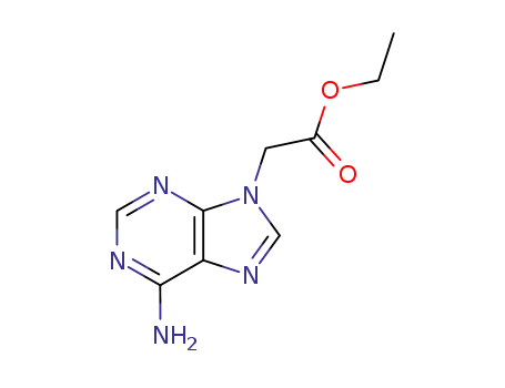 Molecular Structure of 25477-96-7 (ETHYL ADENINE-9-ACETATE)