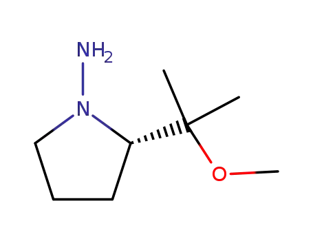 Molecular Structure of 118535-61-8 ((S)-(-)-AMINO-2-(1'-METHOXY-1'-METHYLETHYL)PYRROLIDINE)