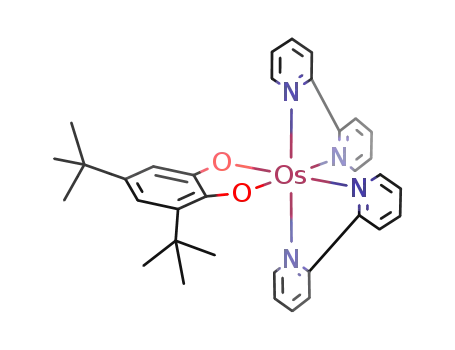 Molecular Structure of 129264-47-7 (osmium(2,2'-bipyridine)2(3,5-di-tert-butylcatechol))