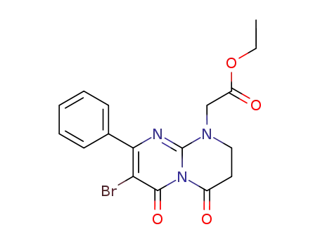 7-bromo-1-ethoxycarbonylmethyl-4,6-dioxo-8-phenyl-2,3,4,6-tetrahydro-1H-pyrimido<1,2-a>pyrimidine