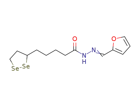 Molecular Structure of 1456816-64-0 (N'-(furan-2-ylmethylene)-5-(1,2-diselenolan-3-yl)pentanehydrazide)