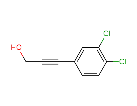 Molecular Structure of 220707-94-8 (3-(3,4-dichlorophenyl)prop-2-yn-1-ol)