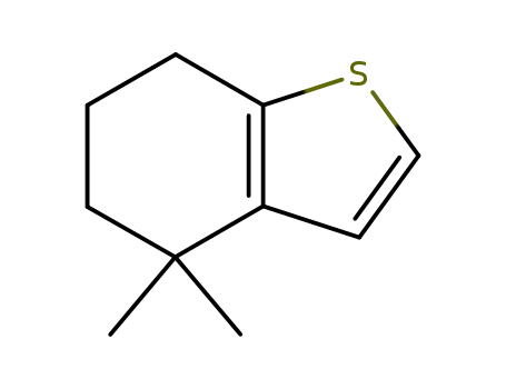 Molecular Structure of 62469-66-3 (Benzo[b]thiophene, 4,5,6,7-tetrahydro-4,4-dimethyl-)