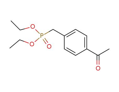 Molecular Structure of 149193-16-8 (Phosphonic acid, [(4-acetylphenyl)methyl]-, diethyl ester)