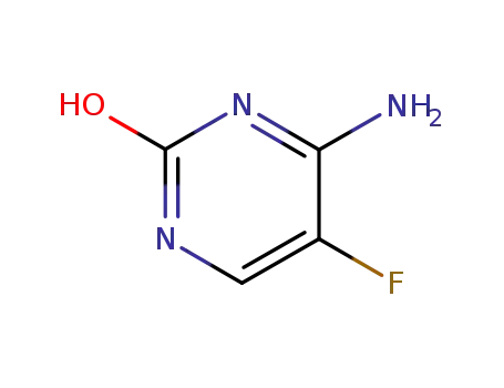 Molecular Structure of 117969-88-7 (2-Pyrimidinol, 4-amino-5-fluoro- (9CI))