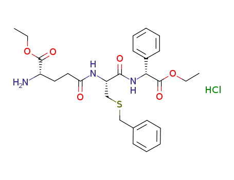 Molecular Structure of 286942-97-0 (L-gamma-Glutamyl-S-(phenylmethyl)-L-cysteinyl-2-phenylglycine diethyl ester monohydrochloride)