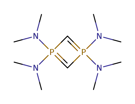 Molecular Structure of 103678-18-8 (1,3-Diphosphacyclobutadiene, 1,1,3,3-tetra(dimethylamino)-)