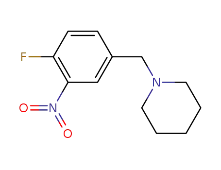 Molecular Structure of 509093-74-7 (1-(4-fluoro-3-nitrobenzyl)piperidine)