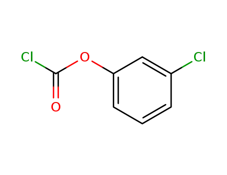 Molecular Structure of 49782-76-5 (Carbonochloridic acid, 3-chlorophenyl ester)