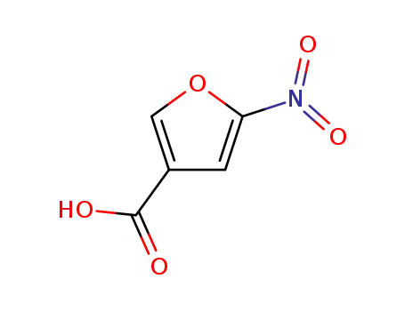 Molecular Structure of 770-07-0 (5-Nitro-3-Furancarboxylic Acid)