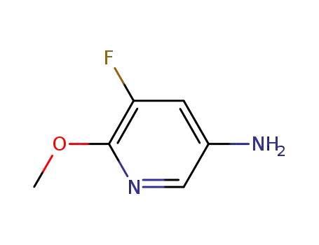 Molecular Structure of 886372-63-0 (5-FLUORO-6-METHOXY-PYRIDIN-3-YLAMINE)