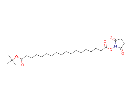 Octadecanoic acid, 18-[(2,5-dioxo-1-pyrrolidinyl)oxy]-18-oxo-,
1,1-dimethylethyl ester