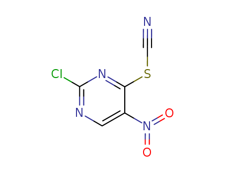 2-chloro-5-nitro-4-thiocyanatopyrimidine