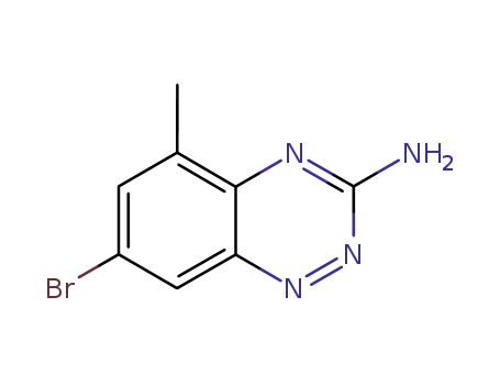 Molecular Structure of 867330-26-5 (7-Bromo-5-methylbenzo[e][1,2,4]triazin-3-amine)
