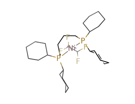 Molecular Structure of 1445270-35-8 ((η<sup>2</sup>-tetrafluoroethylene)Ni(1,4-bis(dicyclohexylphosphino)butane))