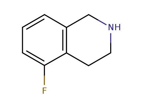 Molecular Structure of 406923-64-6 (Isoquinoline, 5-fluoro-1,2,3,4-tetrahydro- (9CI))