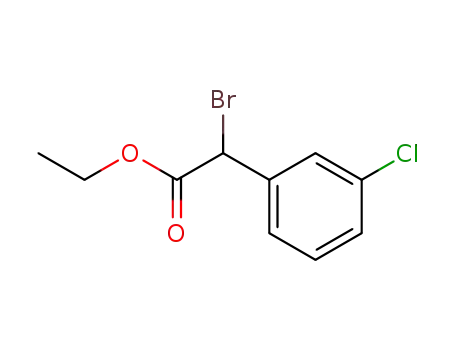 Molecular Structure of 41024-33-3 (ALPHA-BROMO-3-CHLOROBENZENEACETIC ACID ETHYL ESTER)
