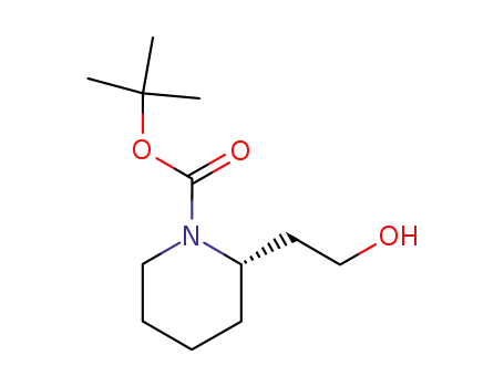 Molecular Structure of 199942-74-0 ((S)-1-N-Boc-piperidine-2-ethanol)