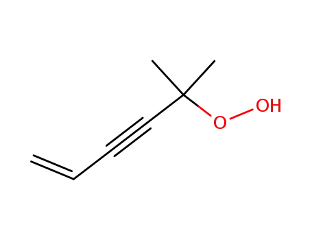 Molecular Structure of 14906-26-4 (Dimethylvinylethynylhydroperoxide)