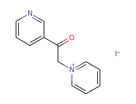 Molecular Structure of 110514-05-1 (1-[2-oxo-2-(pyridin-3-yl)ethyl]pyridinium iodide)
