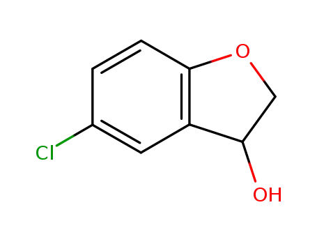 Molecular Structure of 5590-44-3 (3-Benzofuranol, 5-chloro-2,3-dihydro-)