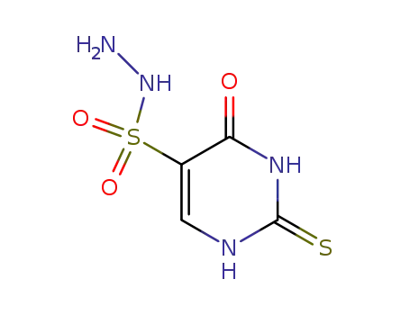 Molecular Structure of 340700-17-6 (5-Pyrimidinesulfonic acid, 1,2,3,4-tetrahydro-4-oxo-2-thioxo-, hydrazide)