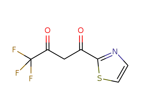 Molecular Structure of 306935-40-0 (1,3-Butanedione,4,4,4-trifluoro-1-(2-thiazolyl)-)