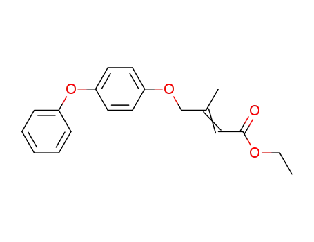 Molecular Structure of 52918-08-8 (2-Butenoic acid, 3-methyl-4-(4-phenoxyphenoxy)-, ethyl ester)