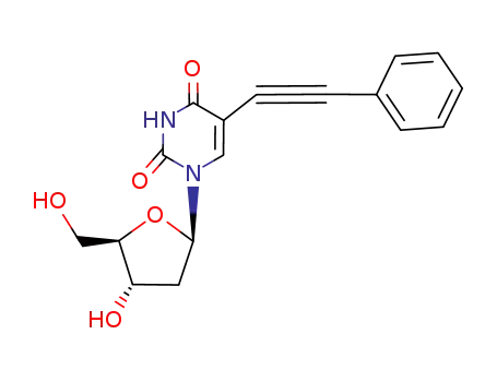 Molecular Structure of 77887-20-8 (Uridine, 2'-deoxy-5-(phenylethynyl)-)