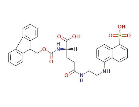 N2-[(9H-Fluoren-9-ylmethoxy)carbonyl]-N-[2-[(5-sulfo-1-naphthalenyl)amino]ethyl]-L-glutamine
