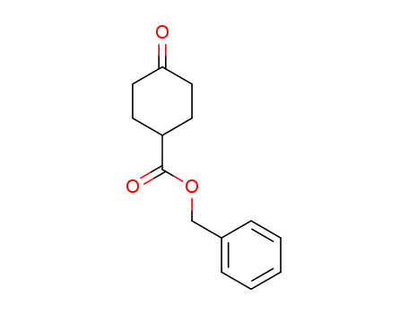 Molecular Structure of 62596-26-3 (Cyclohexanecarboxylic acid, 4-oxo-, phenylmethyl ester)