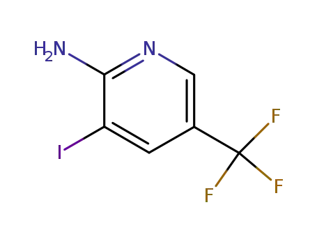 Molecular Structure of 211308-82-6 (3-iodo-5-(trifluoromethyl)-2-pyridinylamine)