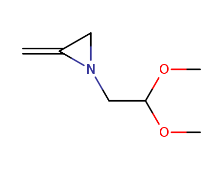 Molecular Structure of 113437-07-3 (Aziridine, 1-(2,2-dimethoxyethyl)-2-methylene-)