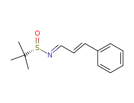(E)-(S)-2-methyl-propane-2-sulfinic acid [(E)-3-phenyl-prop-2-enylidene]-amide