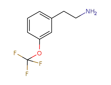 Molecular Structure of 467461-10-5 ({2-[3-(Trifluoromethoxy)phenyl]ethyl}amine)