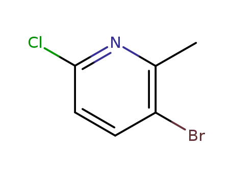 Molecular Structure of 132606-40-7 (3-Bromo-6-chloro-2-methylpyridine)