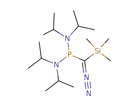 Molecular Structure of 97135-48-3 ((bis(diisopropylamino)phosphanyl)(trimethylsilyl)diazomethane)