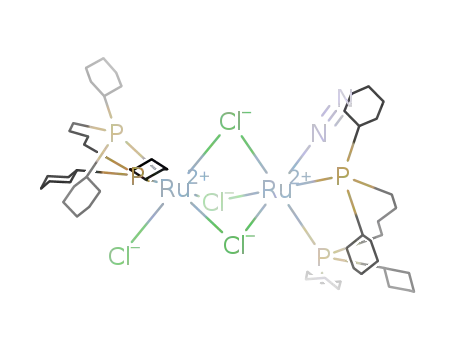 [(N2)(bis(dicyclohexyl)-1,4-phosphinobutane)Ru(μ-Cl)3RuCl(bis(dicyclohexyl)-1,4-phosphinobutane)]