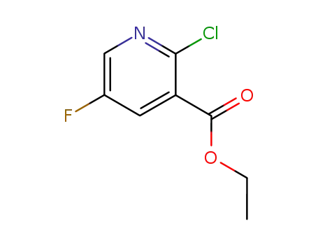 Molecular Structure of 139911-30-1 (Ethyl 2-chloro-5-fluoronicotinate)