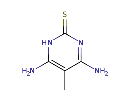 Molecular Structure of 162706-06-1 (2(1H)-Pyrimidinethione,  4,6-diamino-5-methyl-)