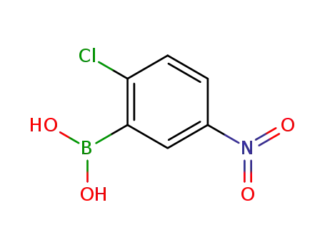 Molecular Structure of 867333-29-7 (2-CHLORO-5-NITROBENZENEBORONIC ACID 97)