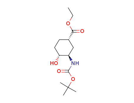 CYCLOHEXANECARBOXYLIC ACID,3-[[(1,1-DIMETHYLETHOXY)CARBONYL]AMINO]-4-HYDROXY-, ETHYL ESTER,(1S,3R,4R)-
