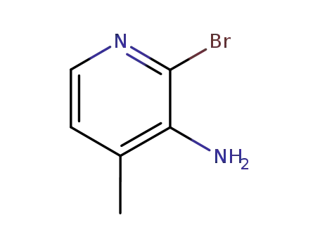 Molecular Structure of 126325-50-6 (3-Amino-2-bromo-4-picoline)