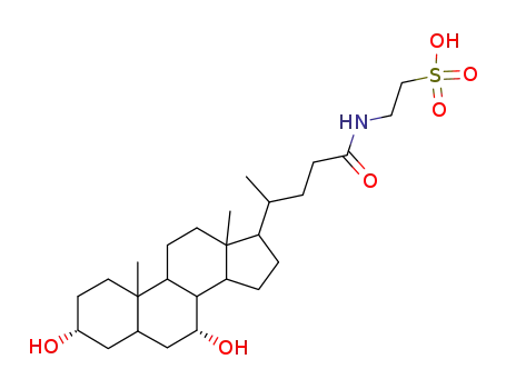 Molecular Structure of 14605-22-2 (TAUROURSODEOXYCHOLIC ACID)