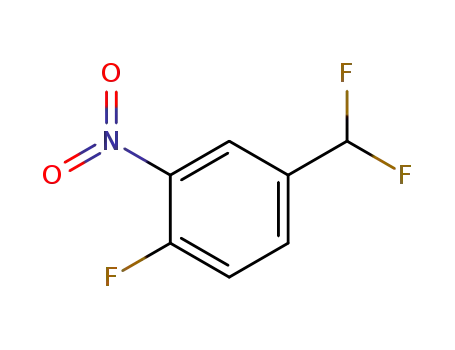 Molecular Structure of 61324-89-8 (Benzene, 4-(difluoromethyl)-1-fluoro-2-nitro-)